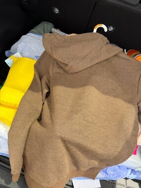 Men's Brown Hooded Sweater - Classic Knit Goodfellow brand size small nwt
